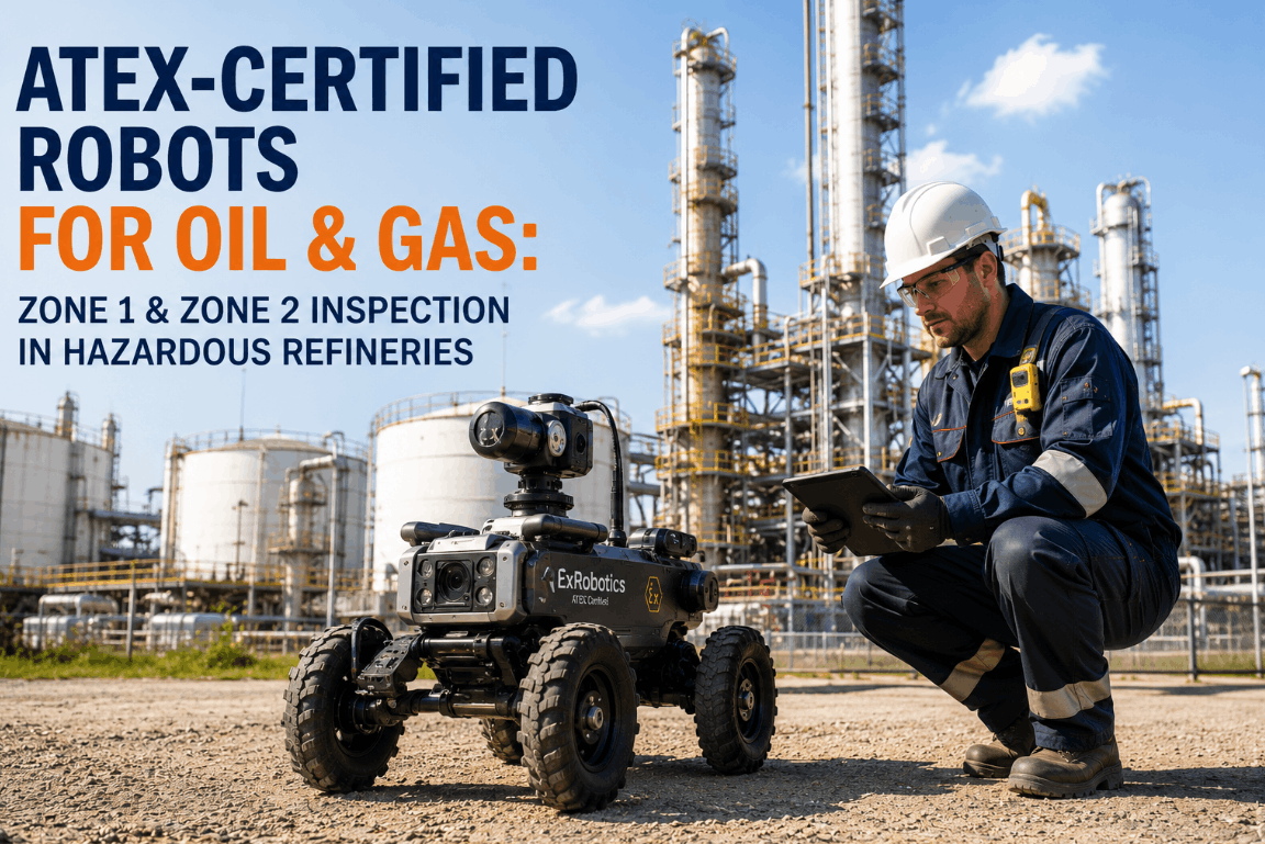 atex-certified-robots-for-oil-&-gas-zone-1-&-zone-2-inspection-in-hazardous-refineries