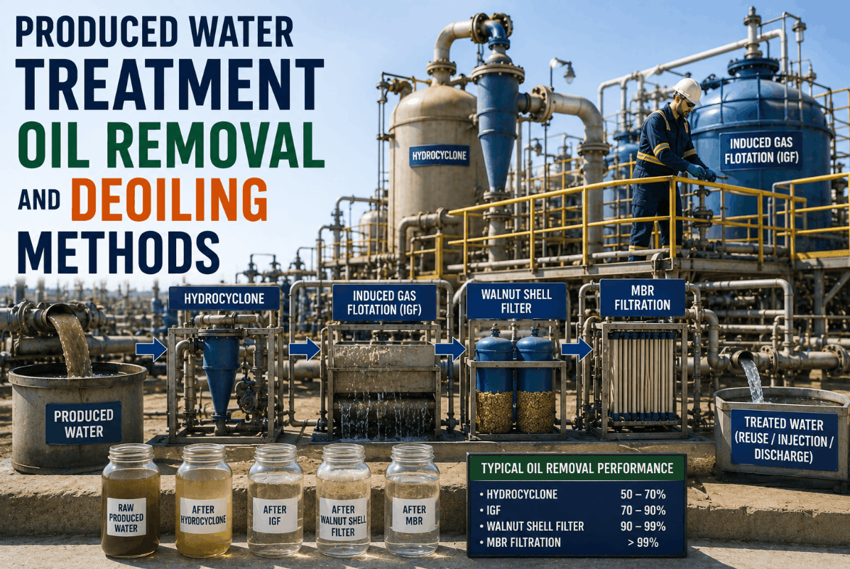 produced-water-treatment-oil-removal-and-deoiling-methods