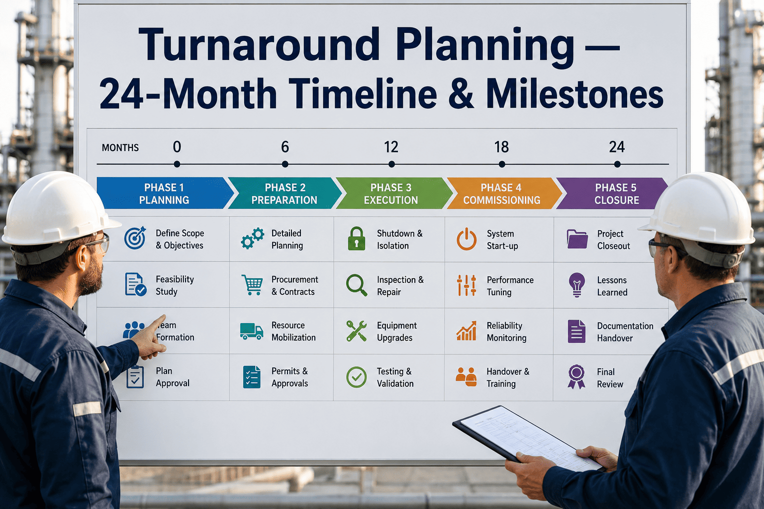 turnaround-planning-24-month-timeline-milestones