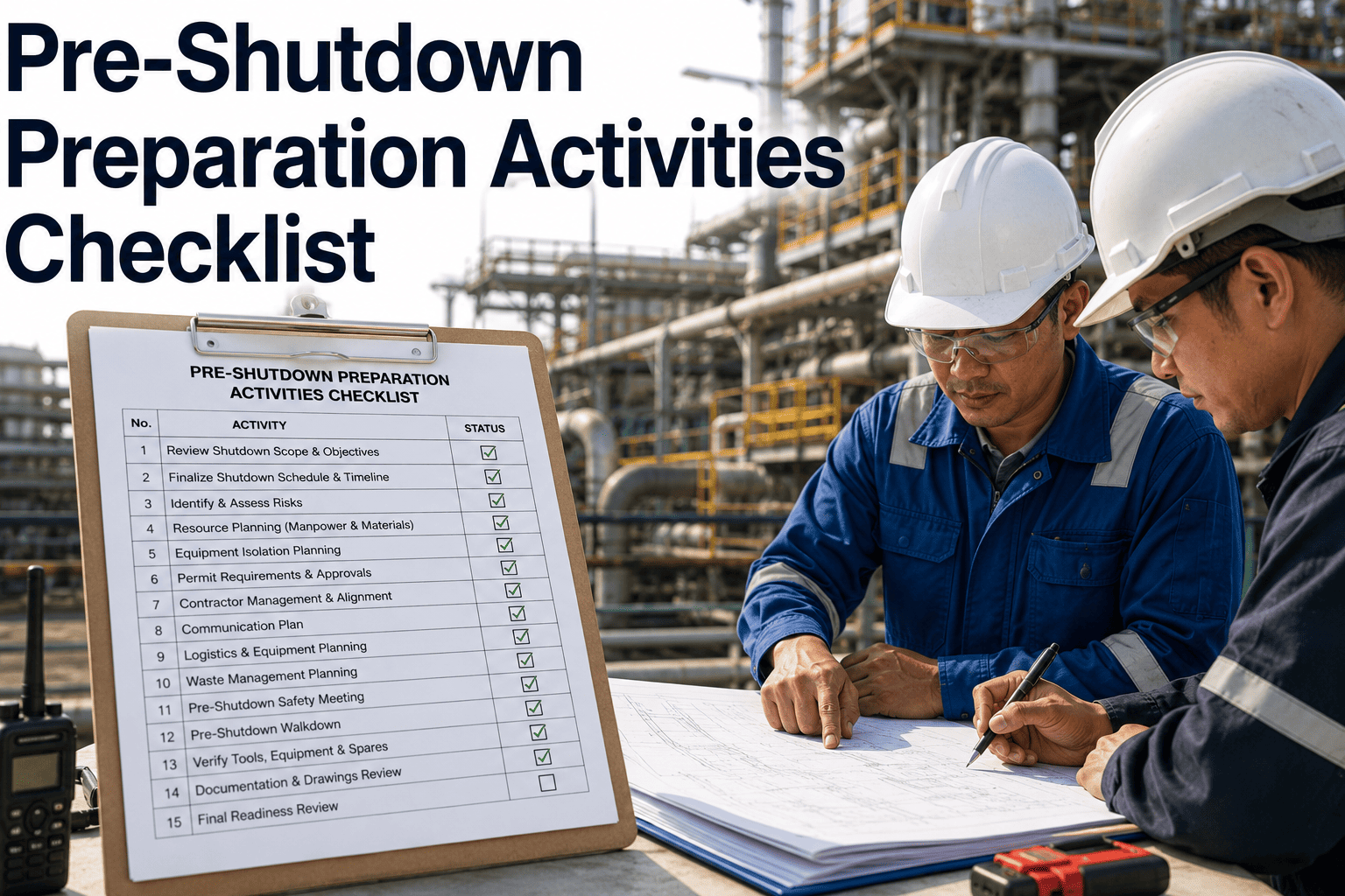 turnaround-pre-shutdown-preparation-activities