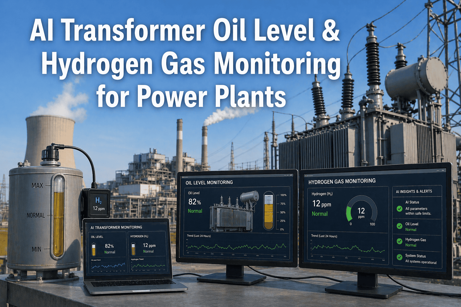 ai-transformer-oil-level-hydrogen-gas-monitoring-power-plant