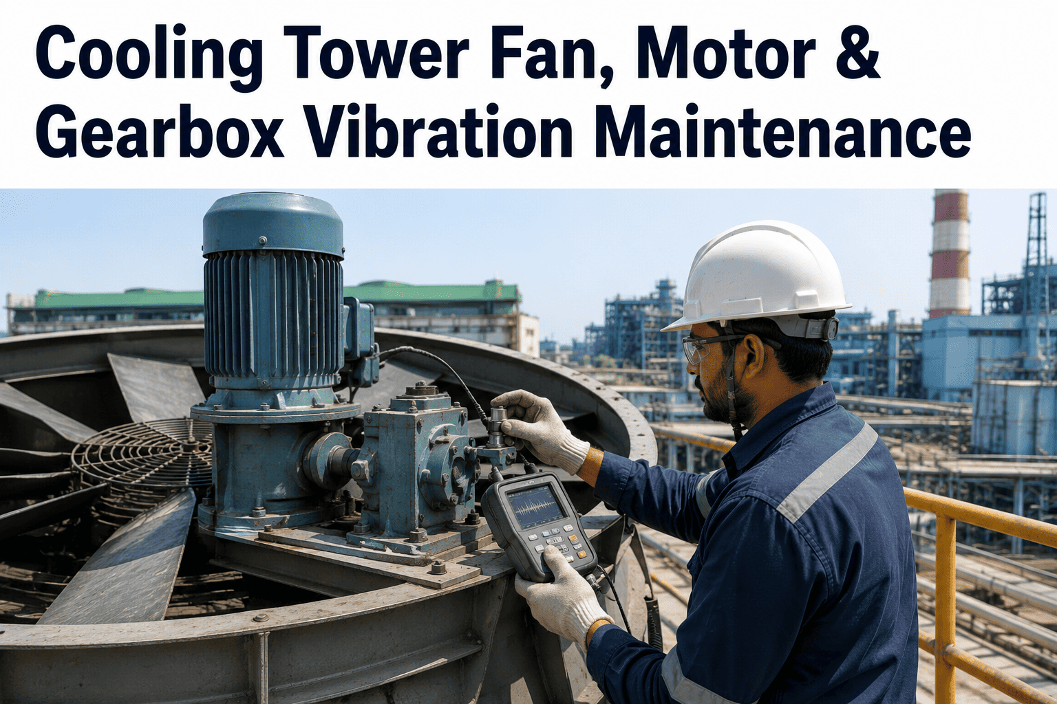 cooling-tower-fan-motor-gearbox-vibration-maintenance