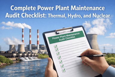 coplete-power-plant-maintenence-audit-checklist