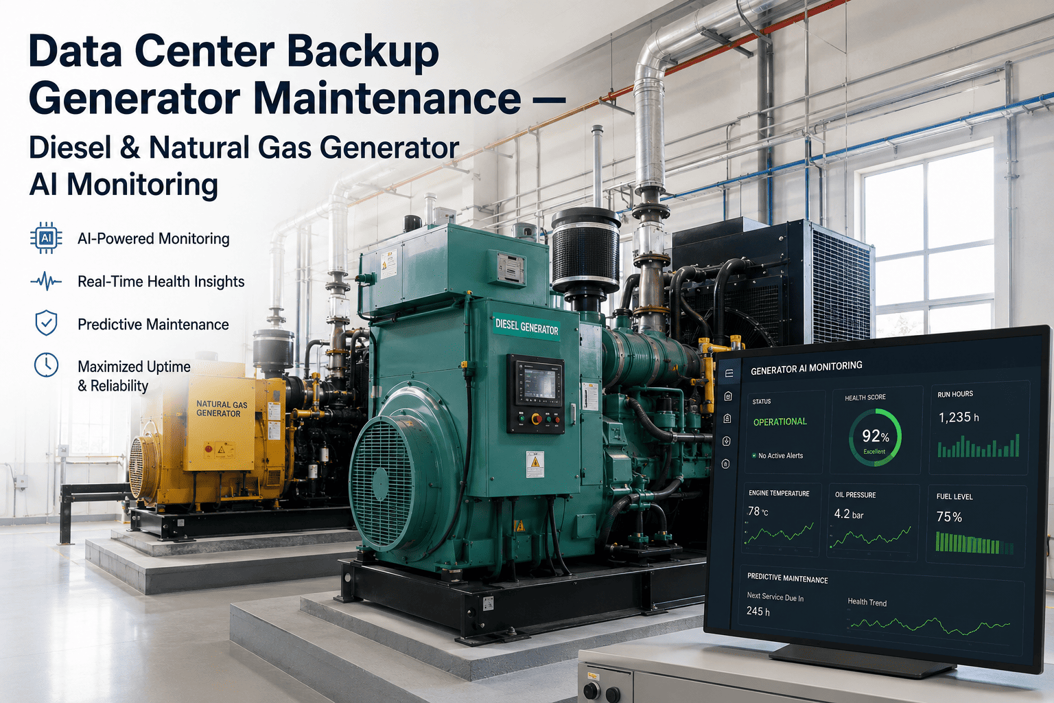 data-center-backup-generator-maintenance-diesel-natural-gas-ai