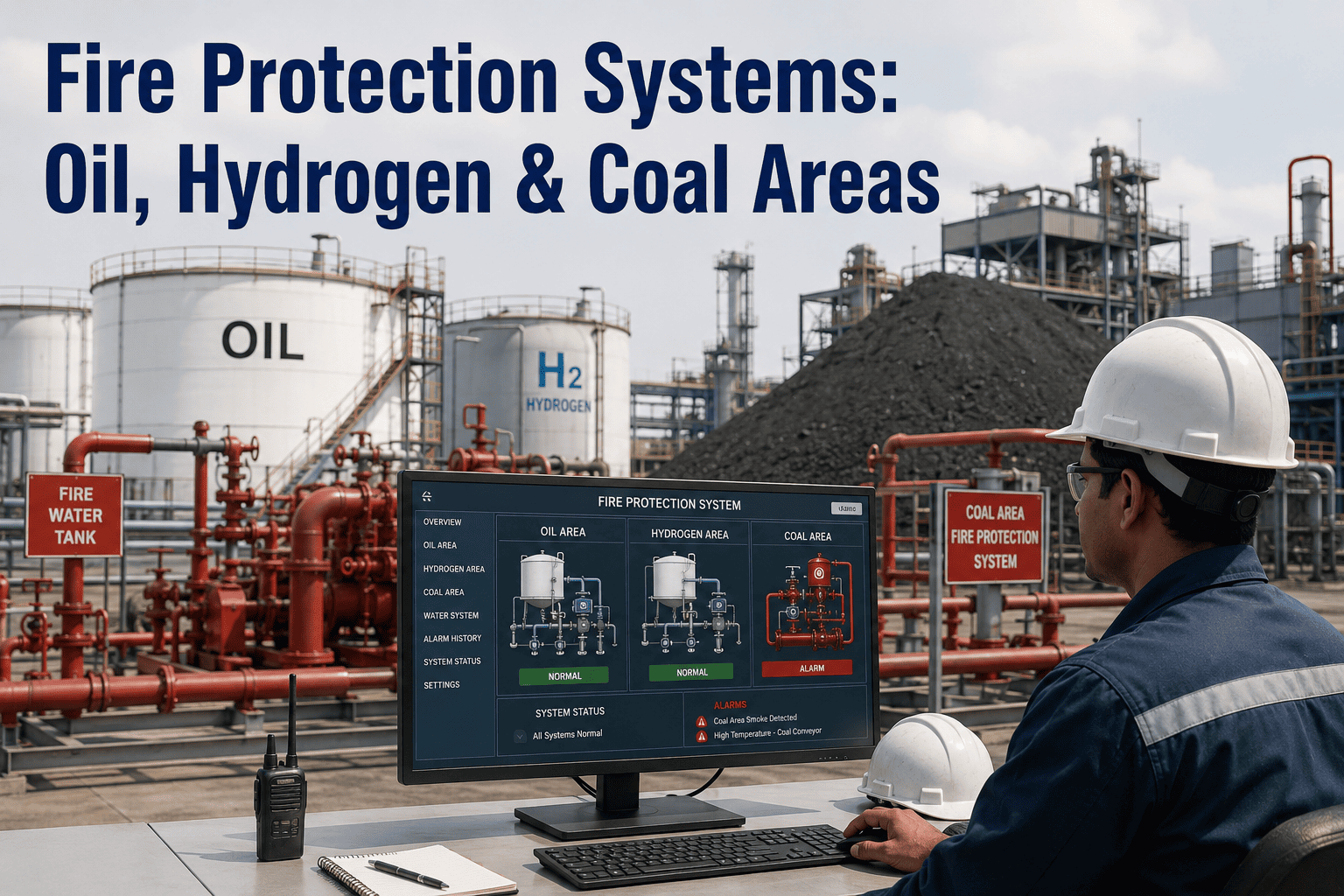 fire-protection-power-plant-oil-hydrogen-coal-system
