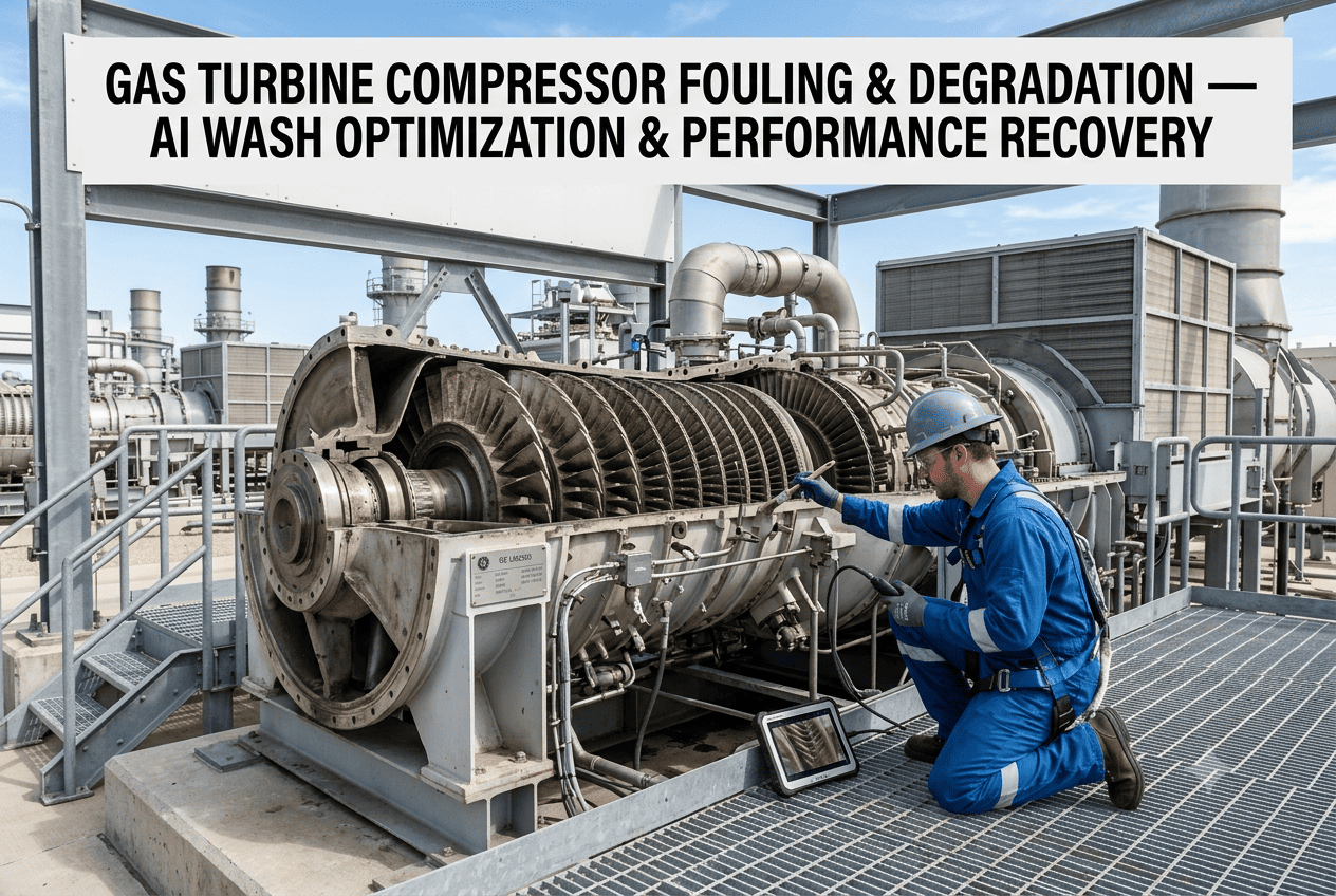gas-turbine-compressor-fouling-degradation-wash-optimization