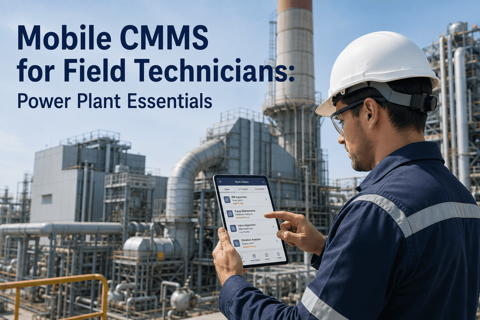 mobile-cmms-field-technician-power-plant-work-order