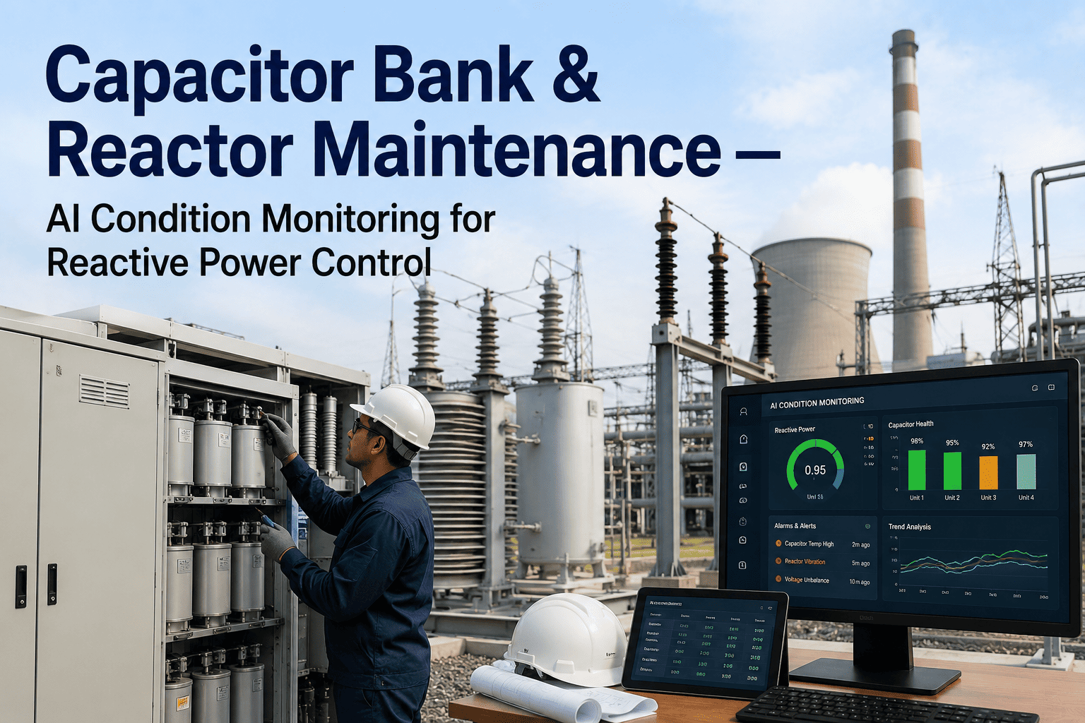 power-plant-capacitor-bank-reactor-maintenance-ai
