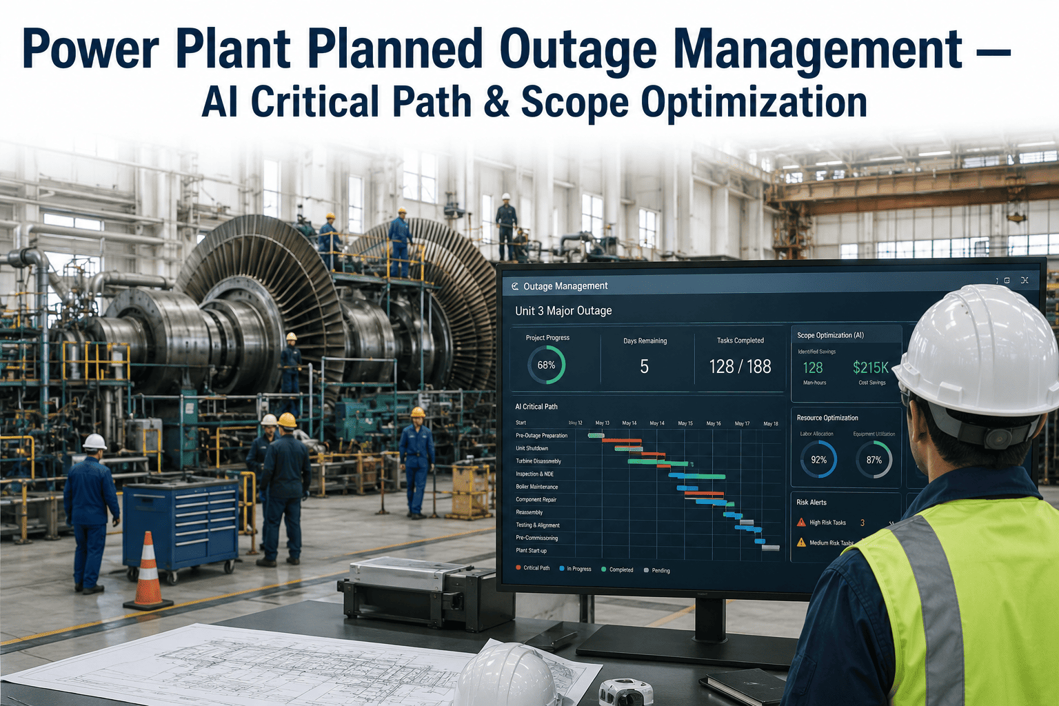 power-plant-planned-outage-management-ai-critical-path