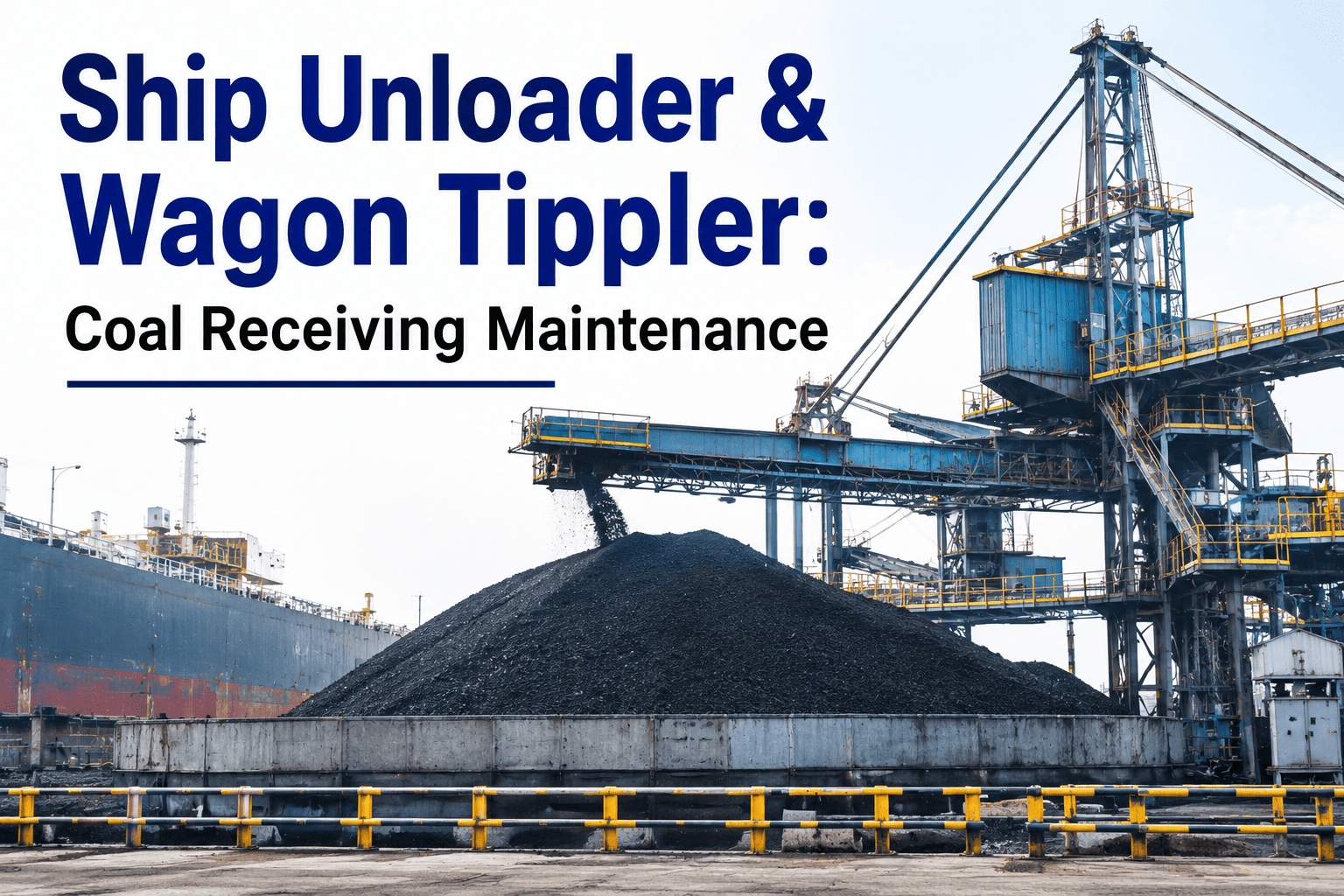 ship-unloader-wagon-tippler-coal-receiving-maintenance