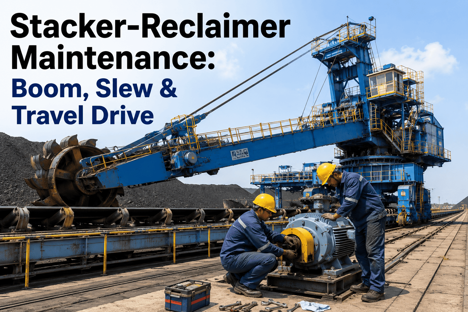 stacker-reclaimer-maintenance-boom-slew-travel-drive