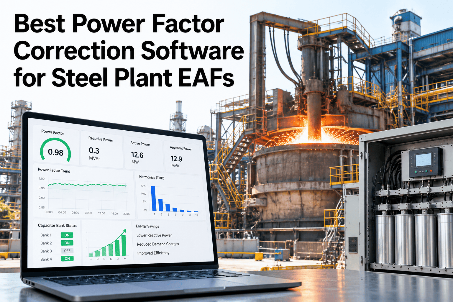 best-power-factor-correction-software-for-steel-plant-eafs