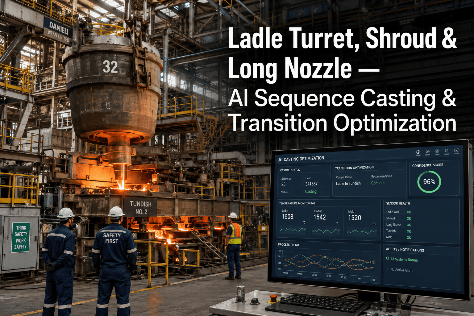 caster-ladle-turret-shroud-long-nozzle-sequence-ai