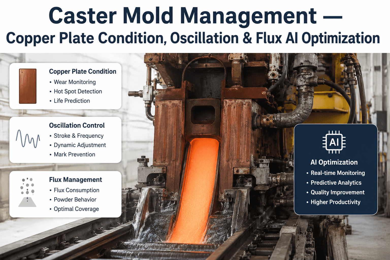 caster-mold-copper-plate-oscillation-flux-management-ai