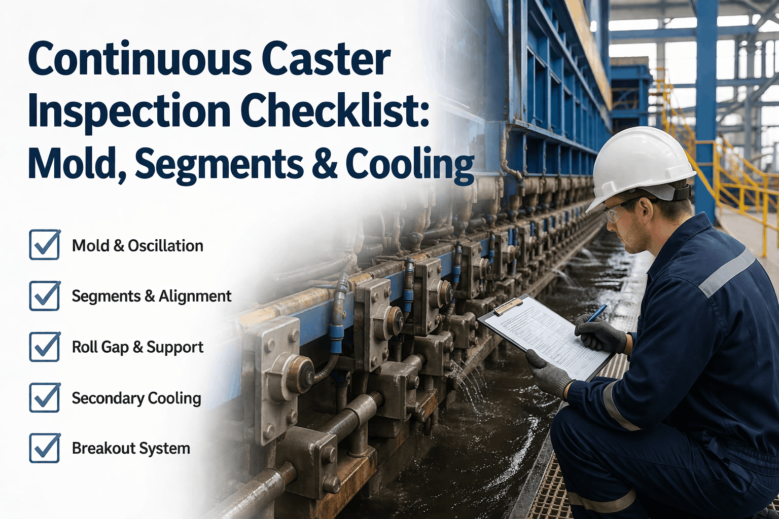 continuous-caster-inspection-checklist-mold,-segments-cooling