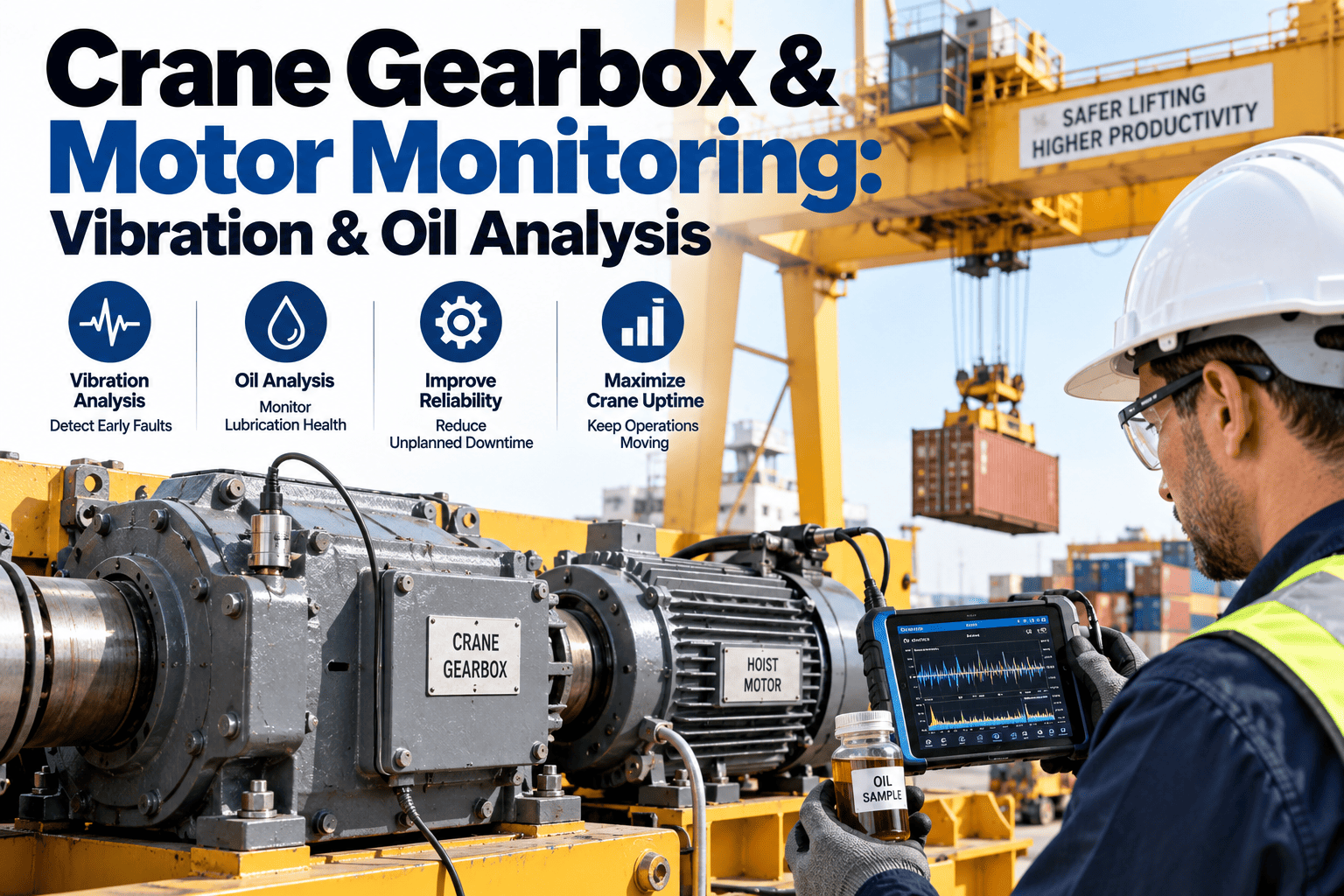 crane-gearbox-motor-vibration-oil-analysis-monitoring