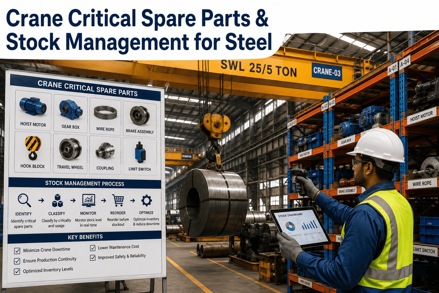 crane-spare-parts-critical-stock-management-steel