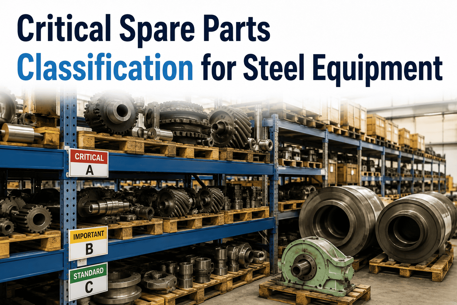 critical-spare-parts-classification-steel-plant-equipment