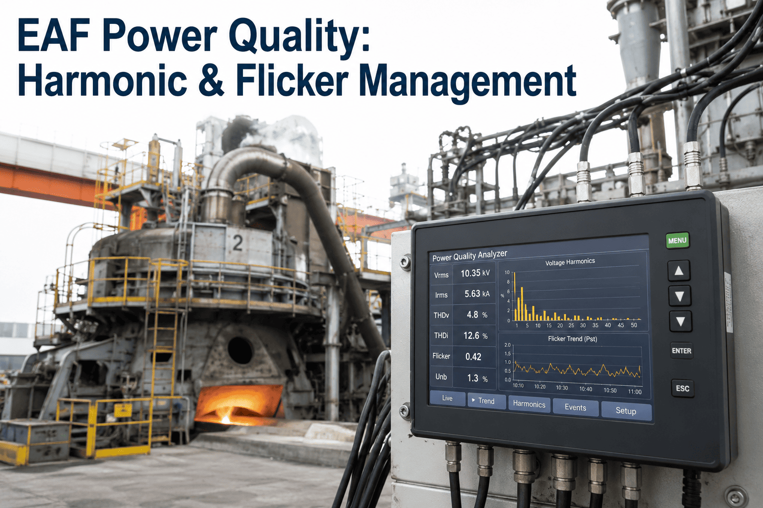 electric-arc-furnace-power-quality-harmonic-flicker