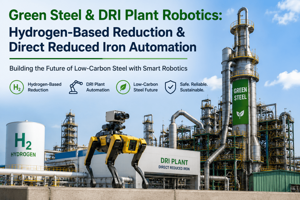 green-steel-dri-plant-robot-hydrogen-reduction-2026