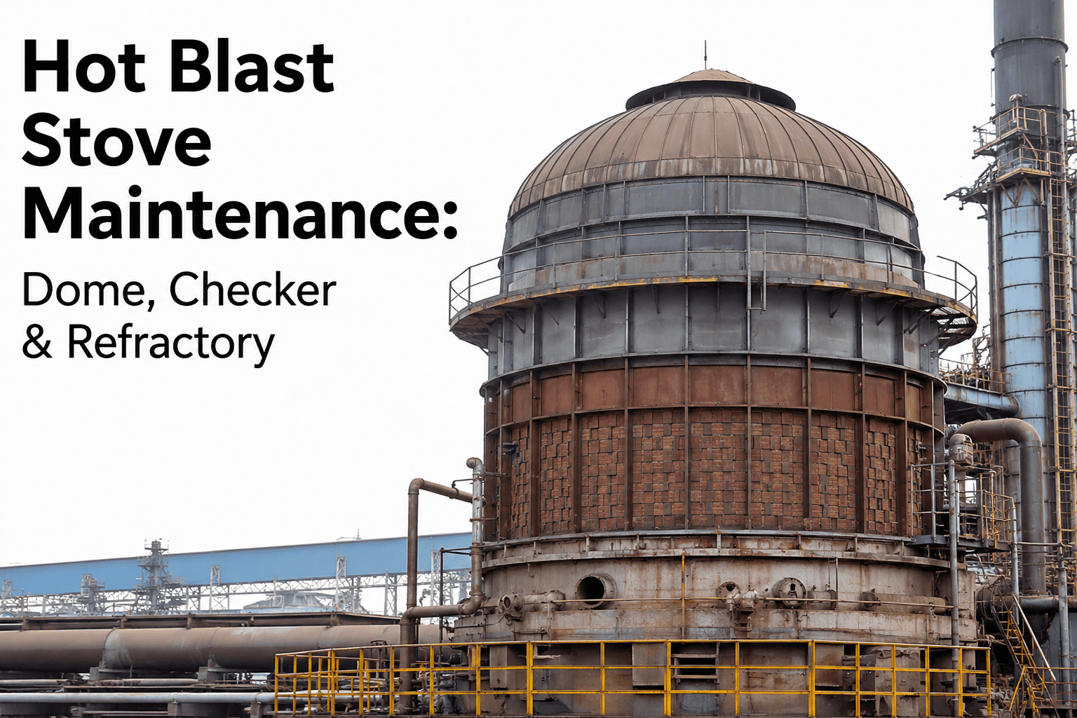 hot-blast-stove-maintenance-dome-checker-refractory