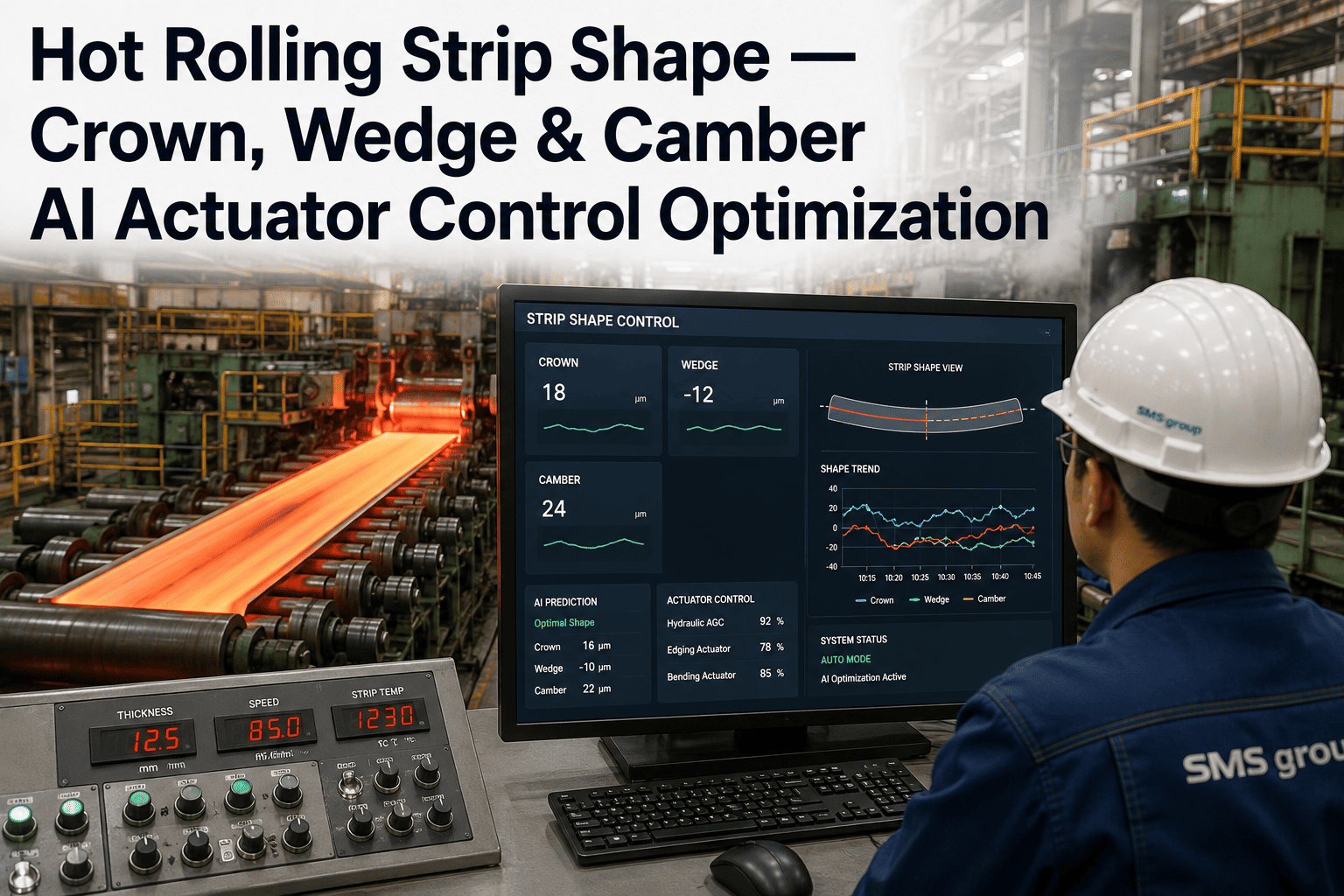 hot-rolling-strip-shape-crown-wedge-ai-actuator-control