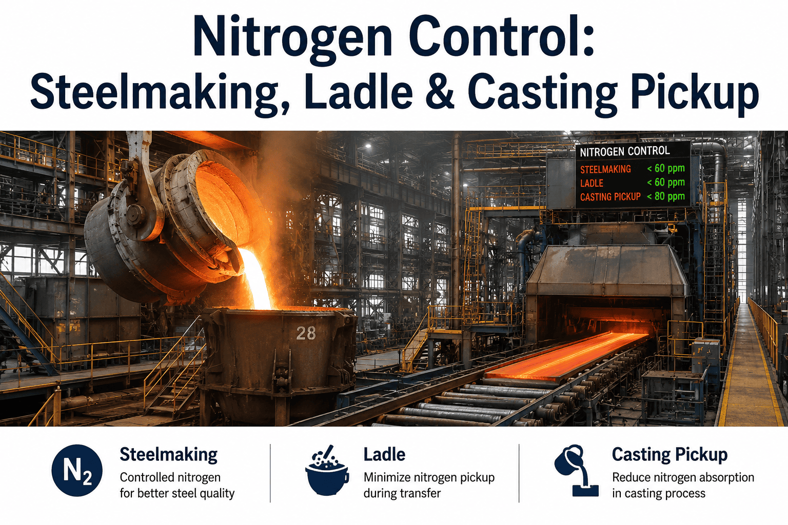 nitrogen-control-steelmaking-ladle-casting-pickup