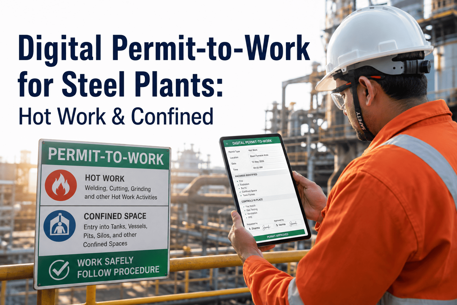 permit-to-work-digital-system-steel-plant-hot-work