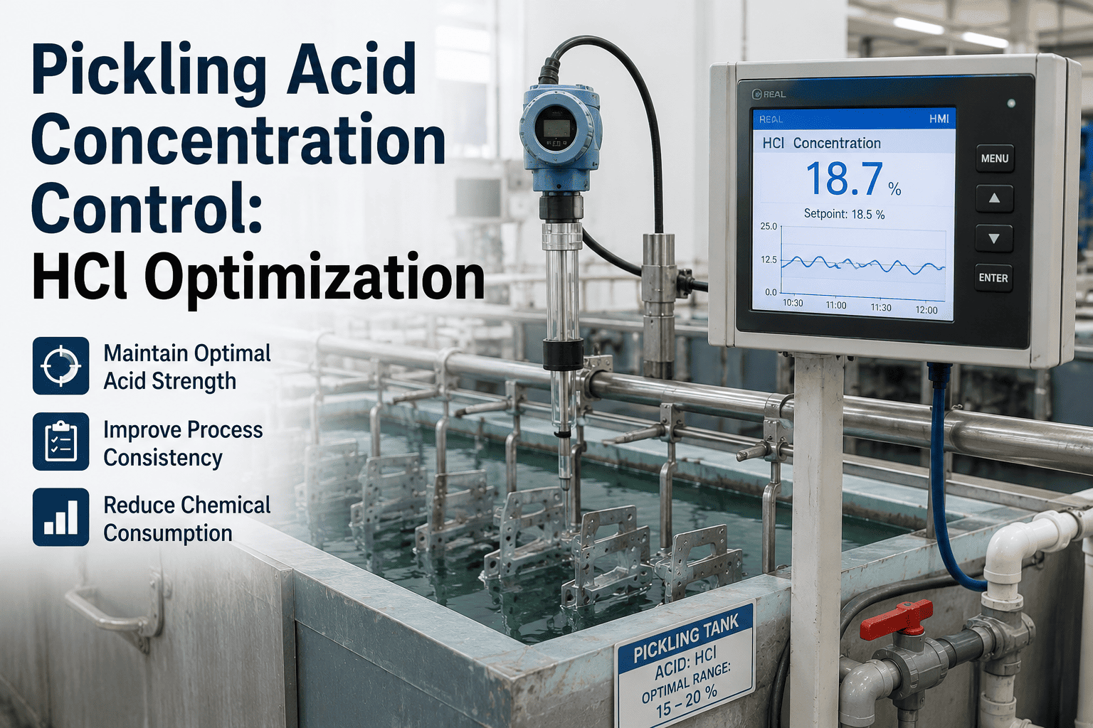 pickling-acid-concentration-control-hcl-optimization