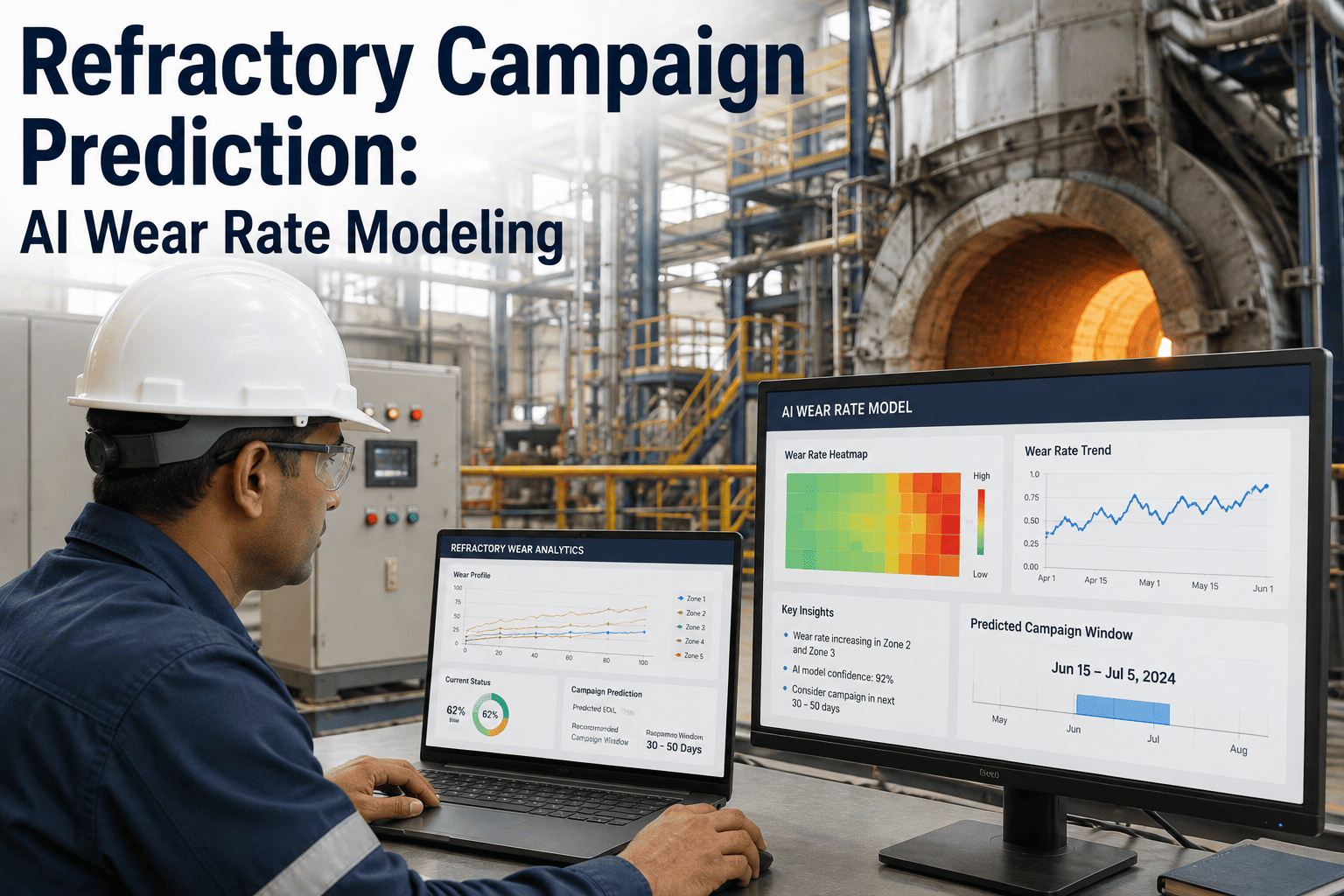 refractory-campaign-prediction-ai-wear-rate-modeling