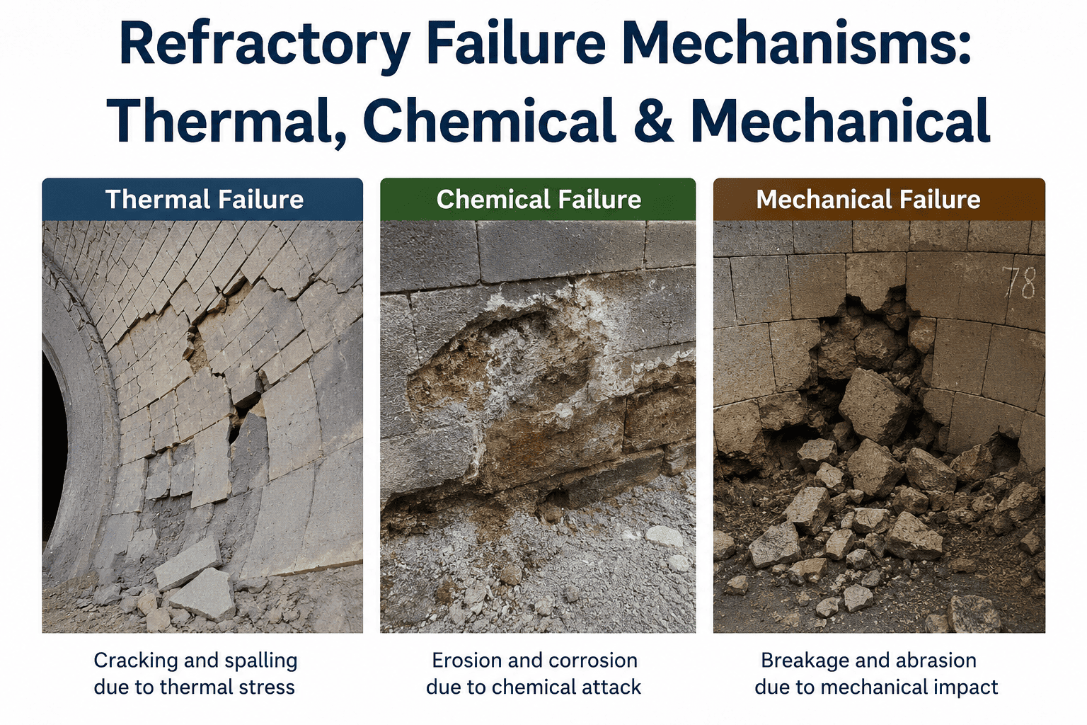 refractory-failure-mechanism-thermal-chemical-mechanical