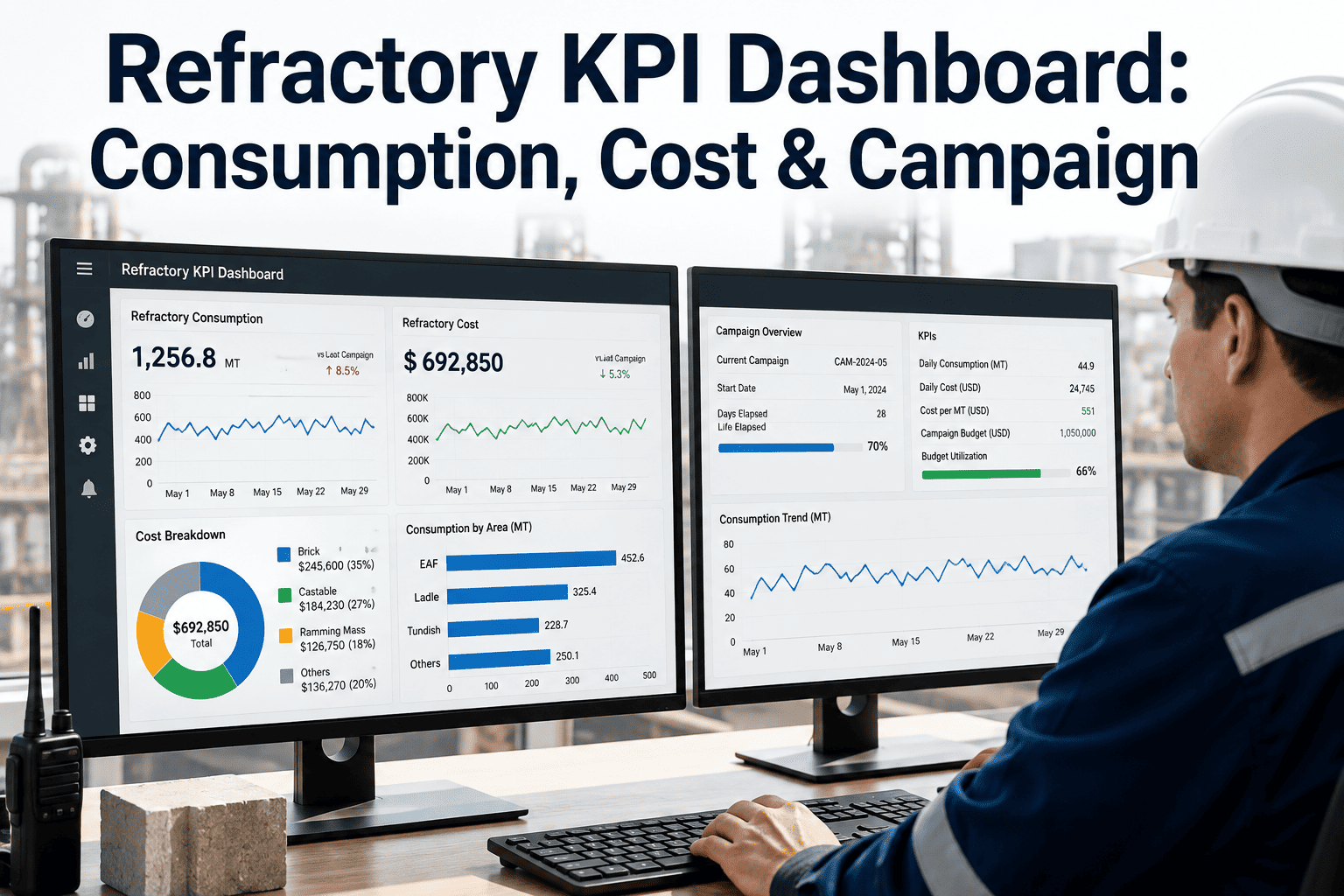 refractory-kpi-dashboard-consumption-cost-campaign