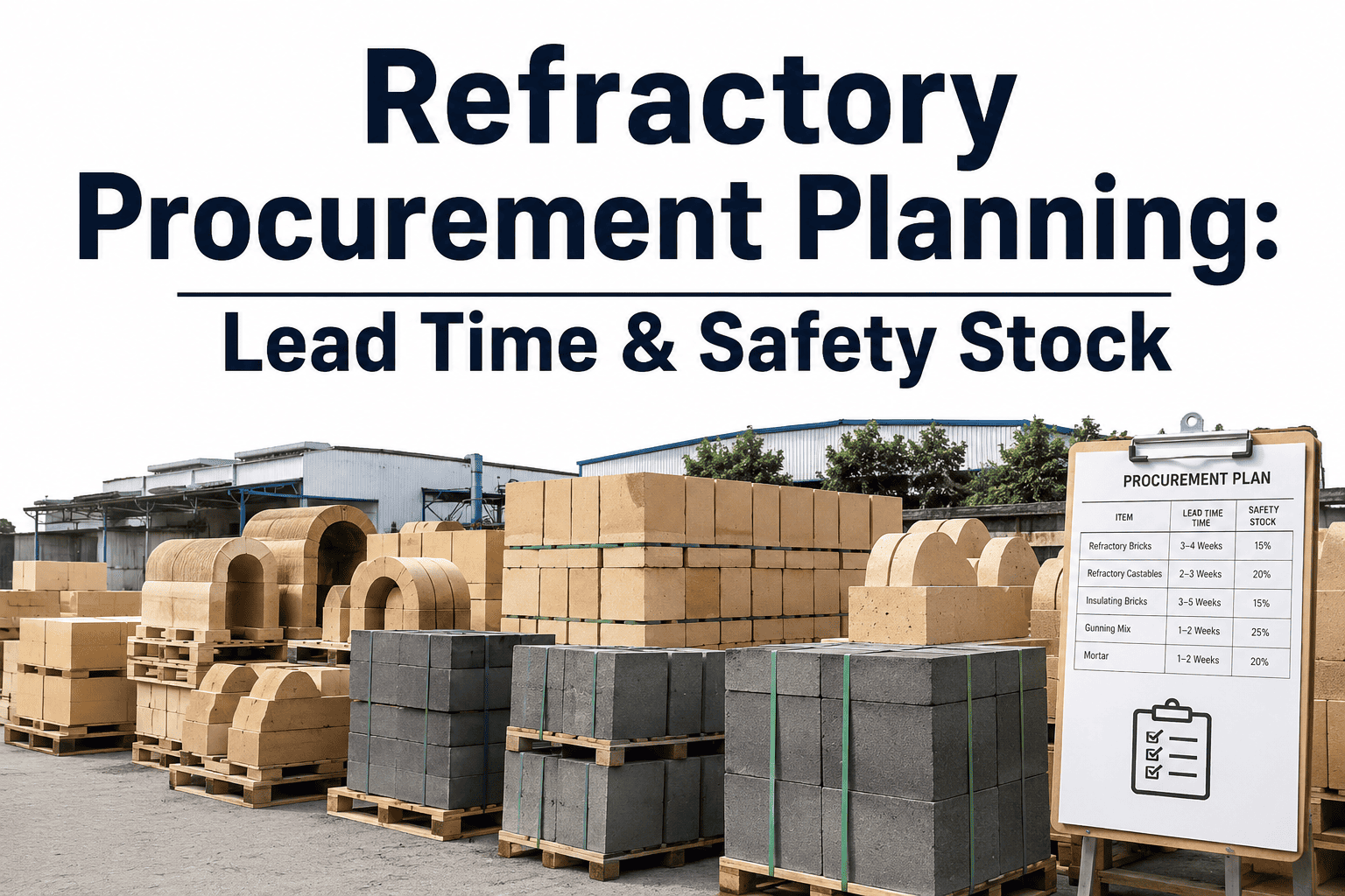 refractory-procurement-planning-lead-time-safety-stock