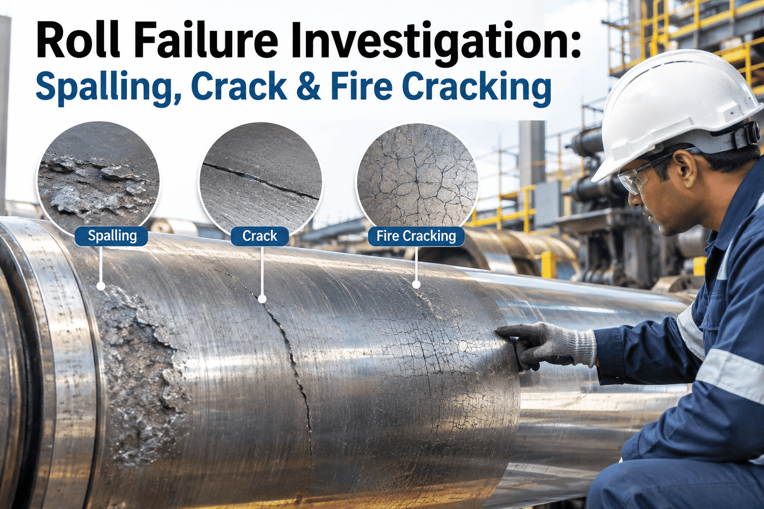 roll-failure-investigation-spalling-crack-fire-crack
