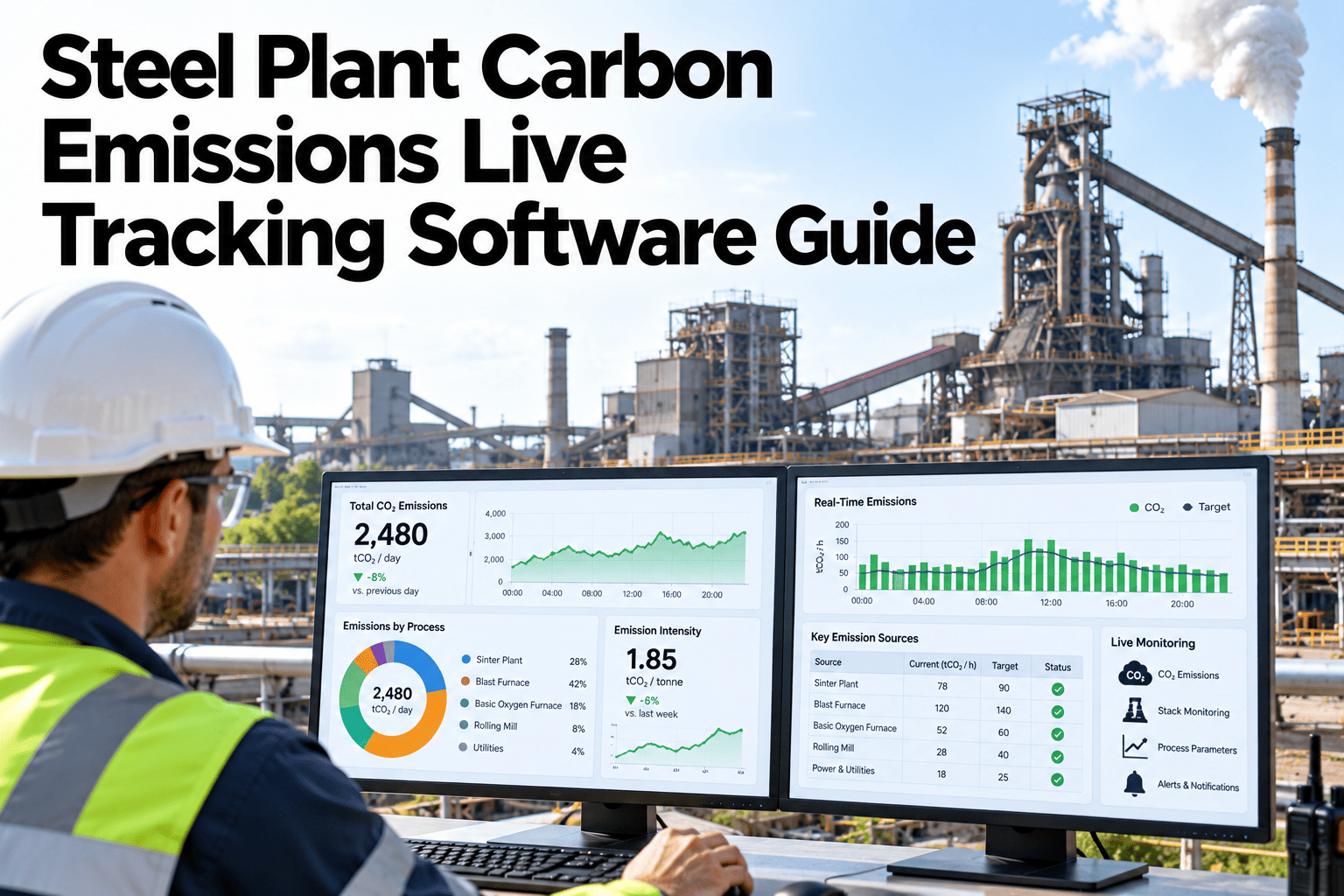 steel-plant-carbon-emissions-live-tracking-software-guide