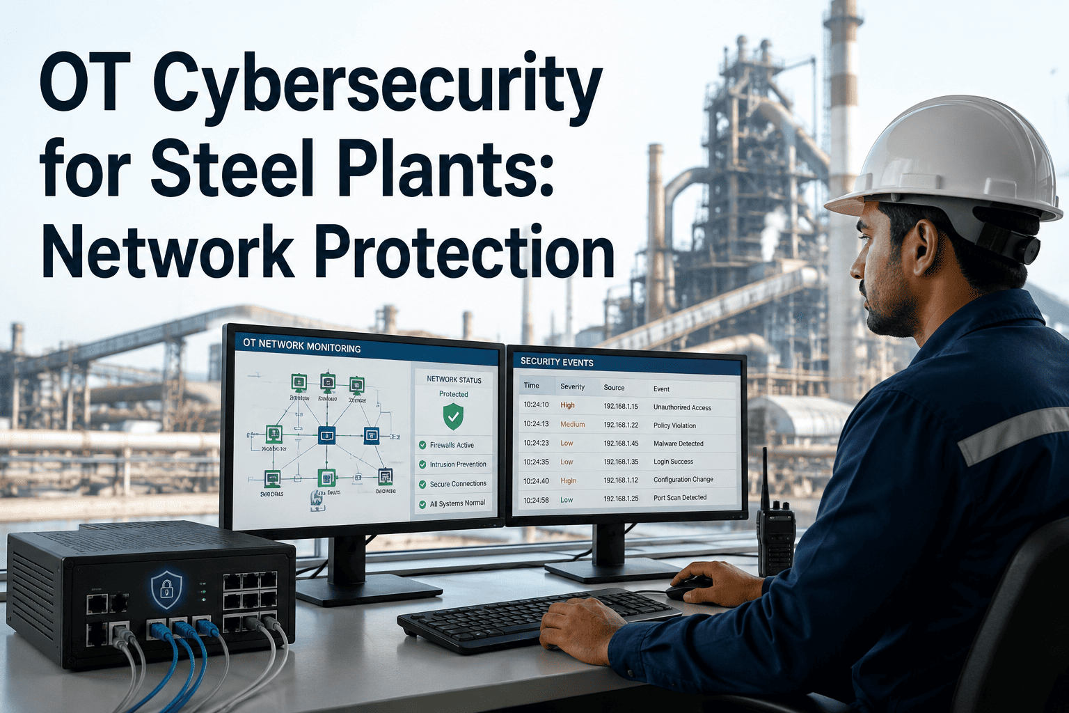 steel-plant-cybersecurity-ot-network-protection-iec