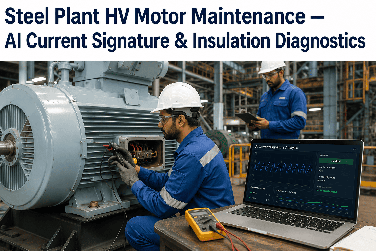 steel-plant-high-voltage-motor-maintenance-current-insulation-ai