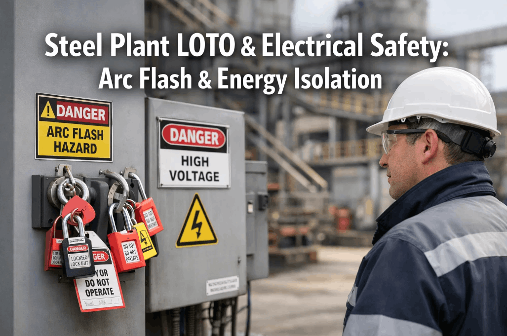 steel-plant-loto-electrical-safety-arc-flash-energy-isolation