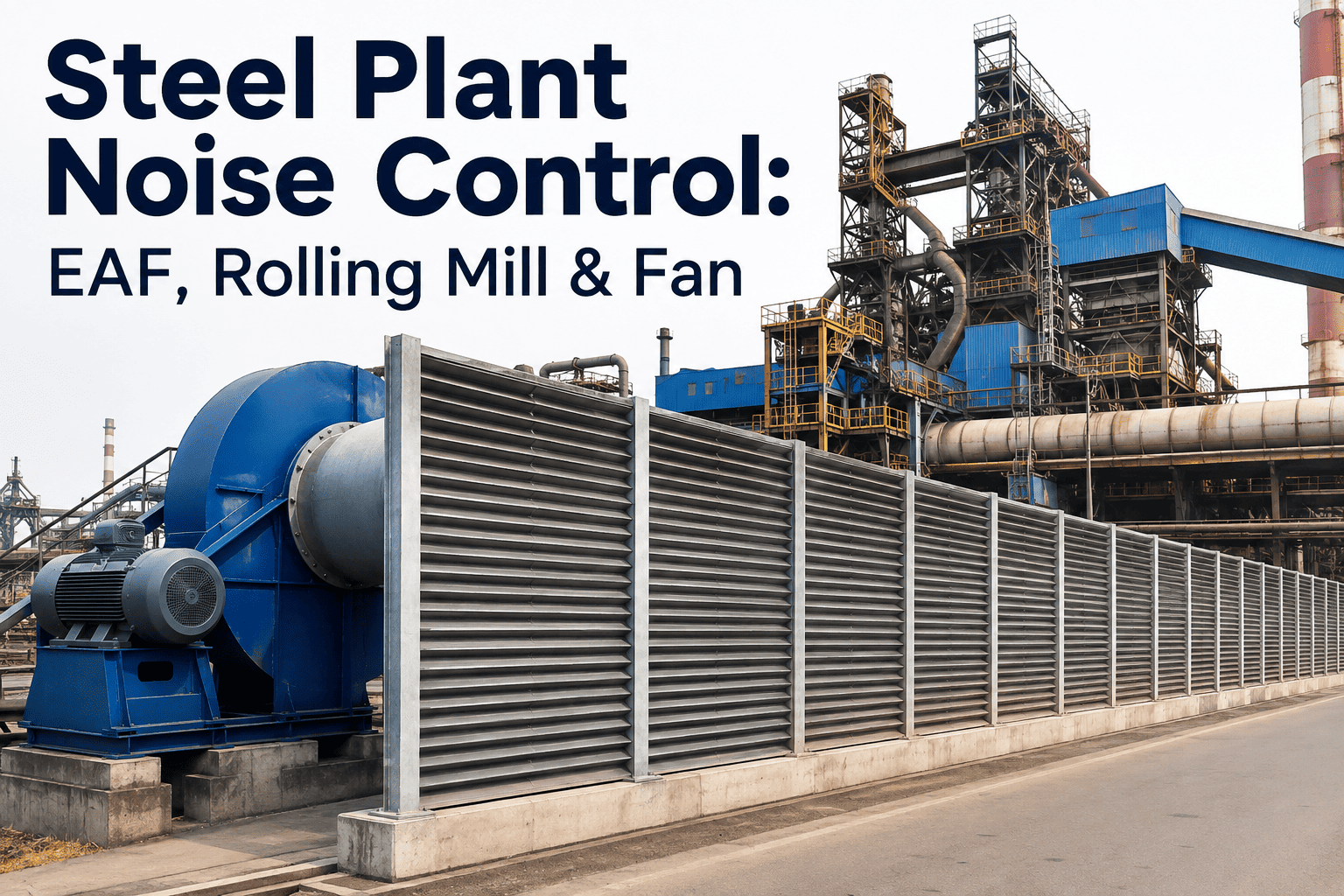 steel-plant-noise-control-eaf-rolling-mill-fan