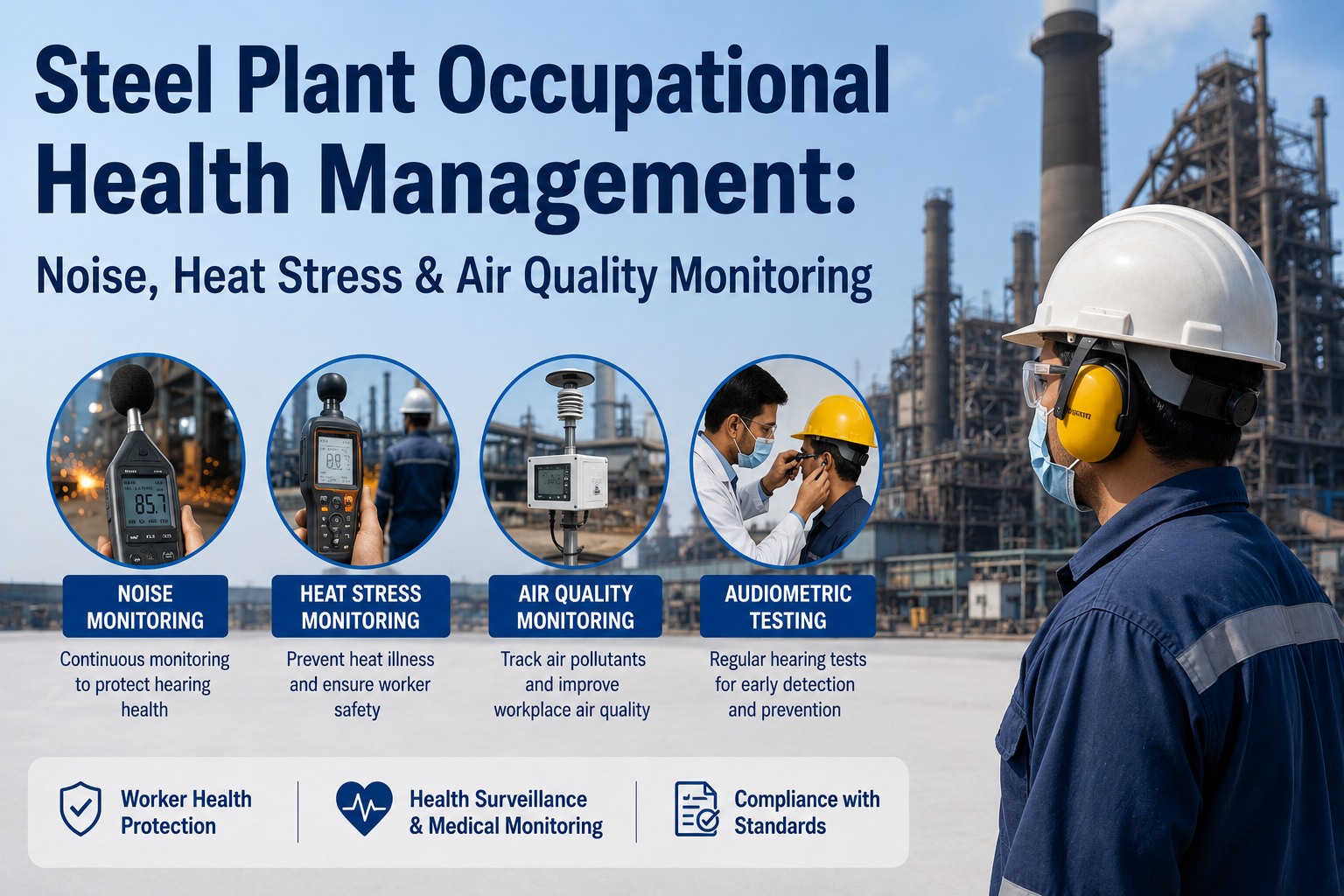steel-plant-occupational-health-noise-heat-stress-monitoring