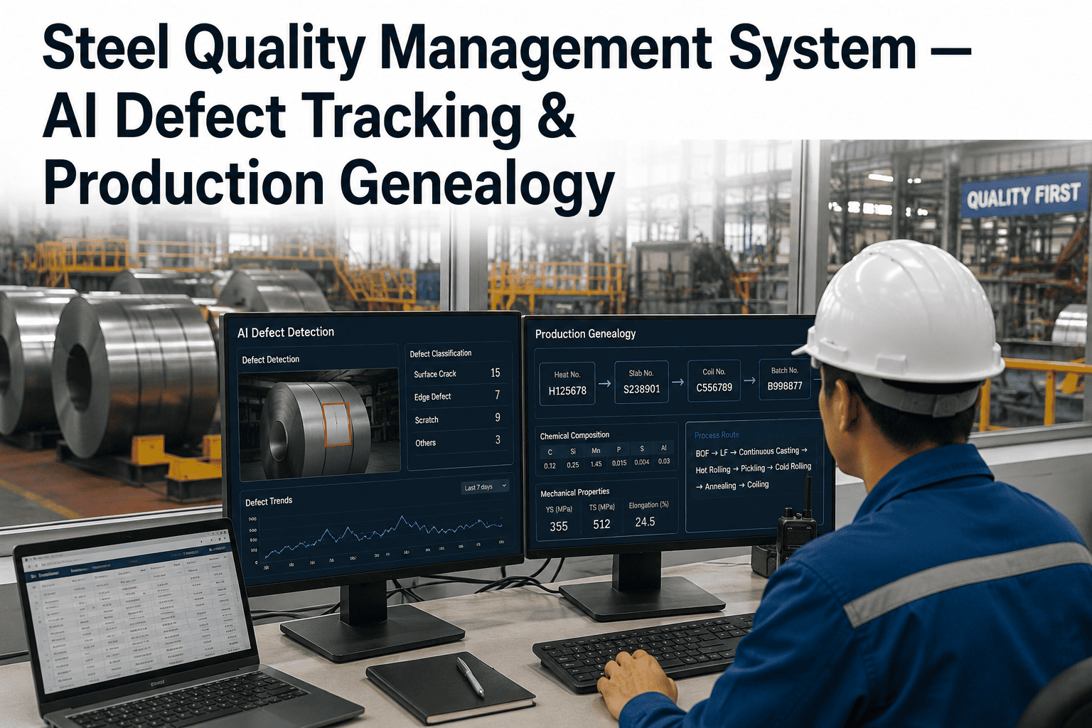 steel-quality-management-system-ai-defect-tracking-genealogy