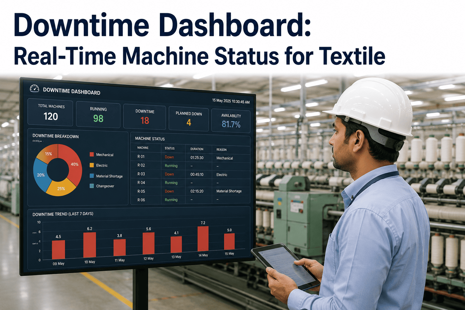 downtime-dashboard-real-time-machine-status-textile