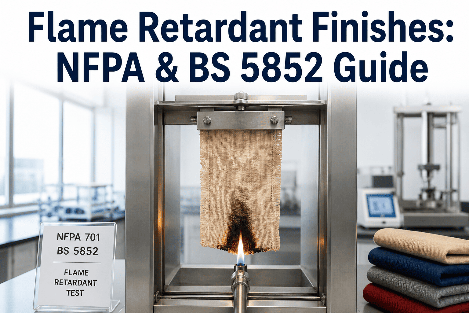 flame-retardant-finish-textile-nfpa-bs-5852-testing