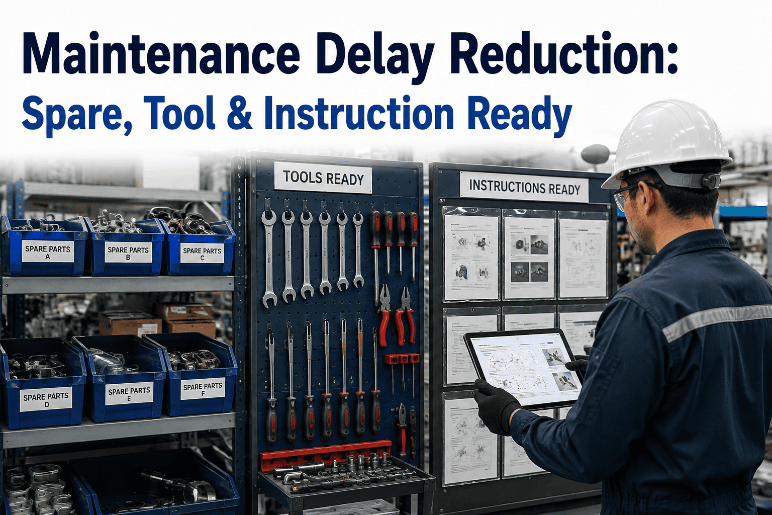 maintenance-delay-reduction-spare-tool-instruction-readiness