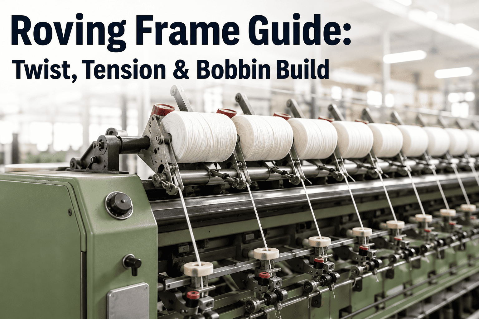 simplex-roving-frame-twist-tension-bobbin-build