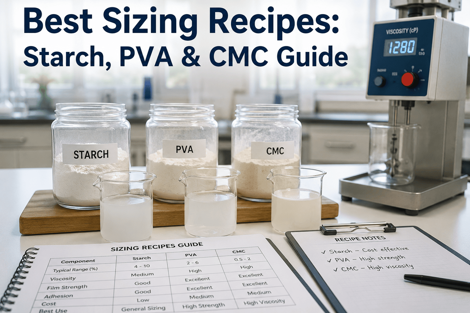 sizing-recipe-optimization-starch-pva-cmc-formulation