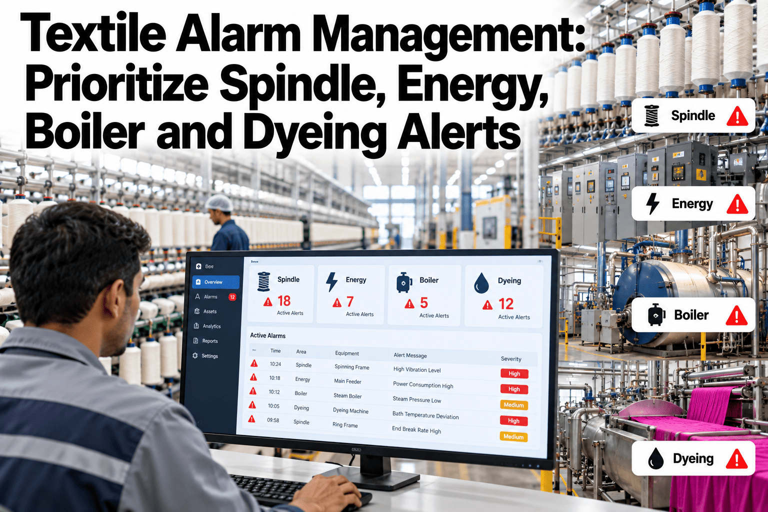 textile-alarm-management-spindle-energy-boiler-dyeing