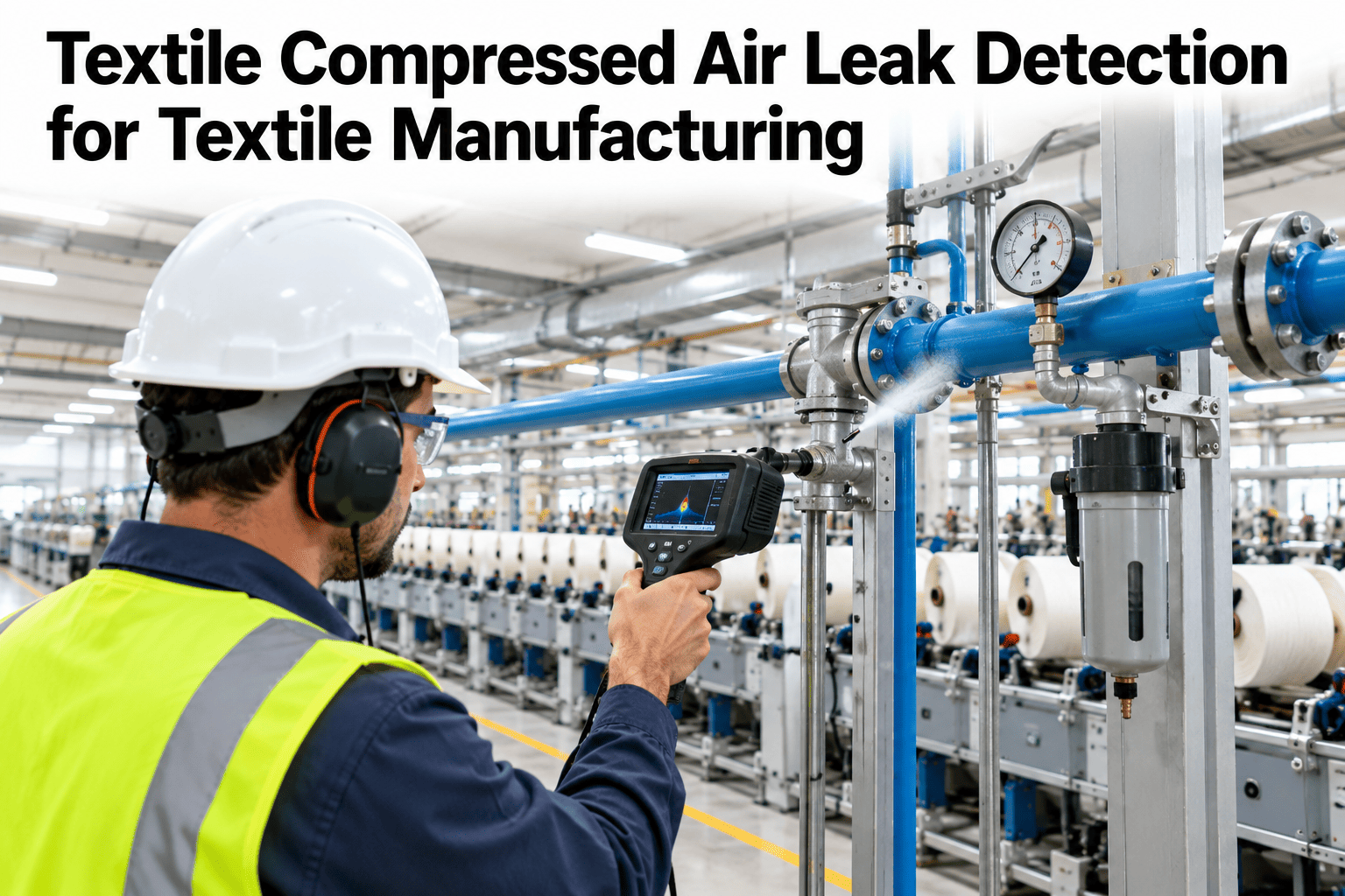 textile-compressed-air-leak-detection-flow-pressure