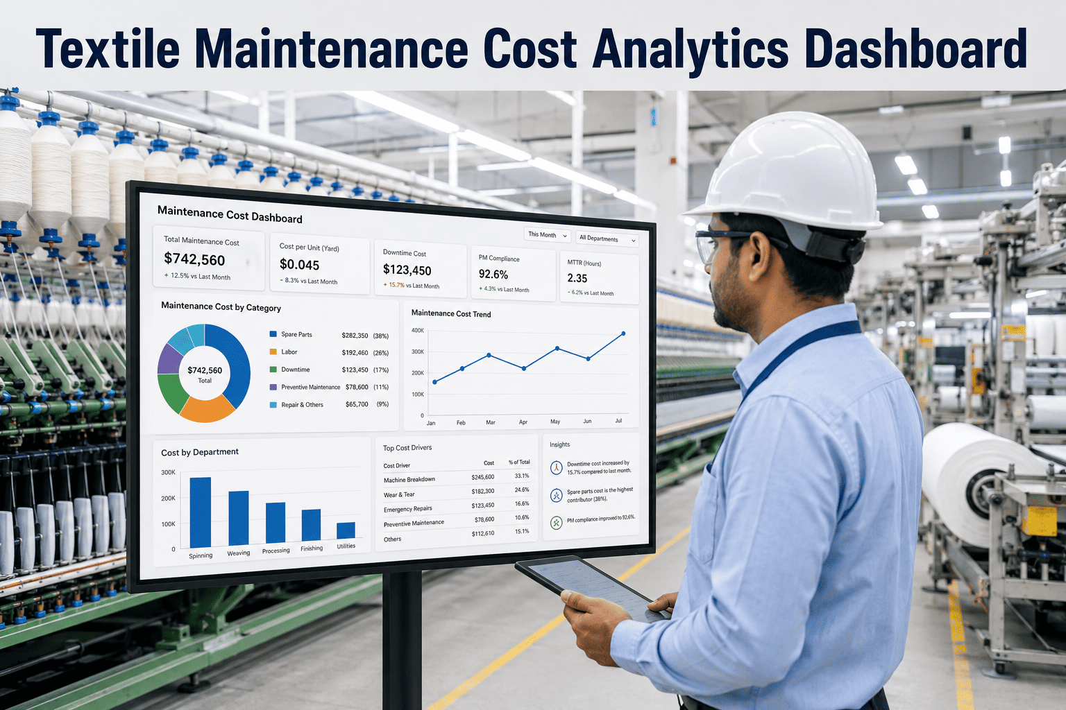 textile-maintenance-cost-analytics-dashboard