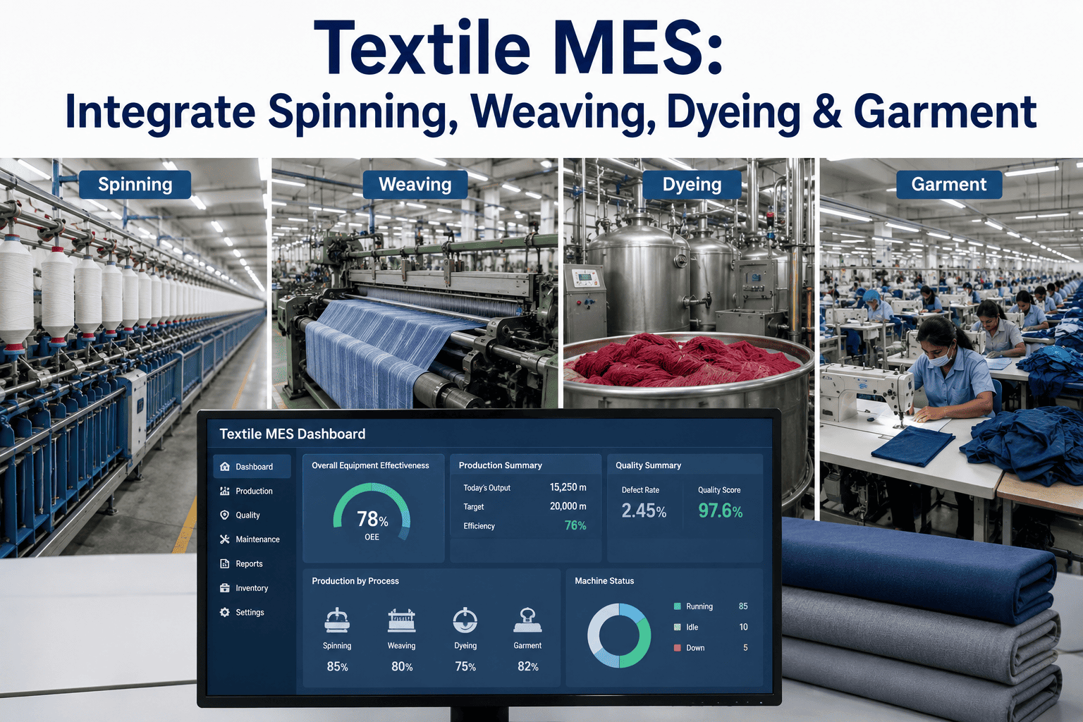 textile-mes-integration-spinning-weaving-dyeing-garment